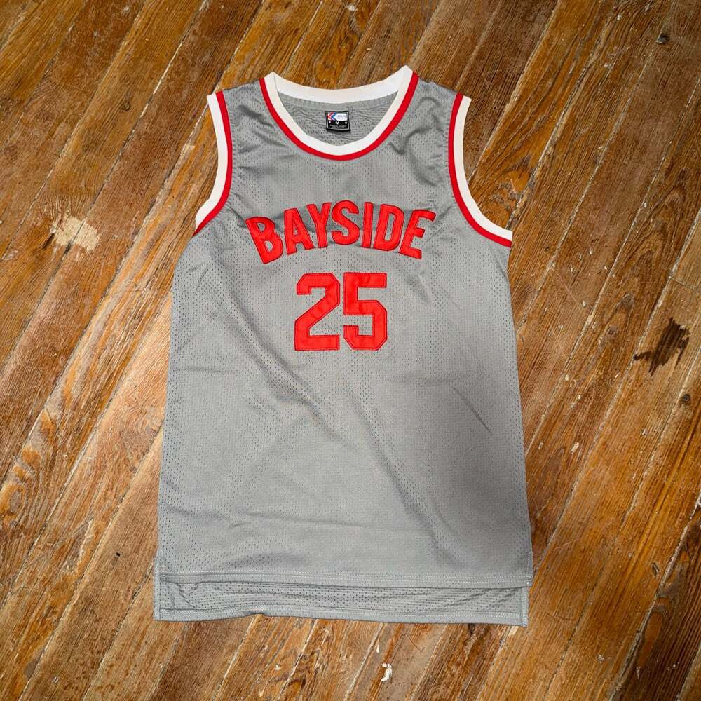 MOLPE Saved By The Bell Zack Morris #25 Bayside Basketball Jersey